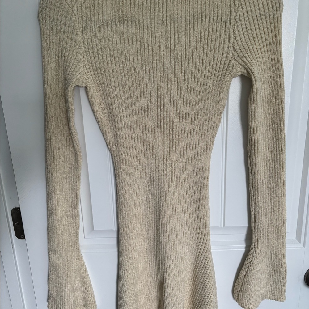Princess Polly Ribbed Long Sleeve Knit Mini Dress